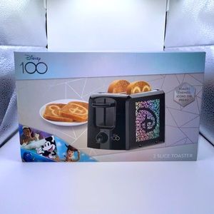Disney 100 Stainless Steel Two-Slice Wide-Slot Toaster